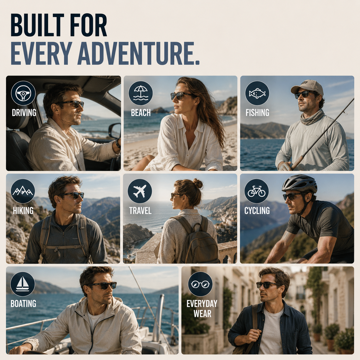 SusanSmith | Squarex Square Frame Polarised Sunglasses