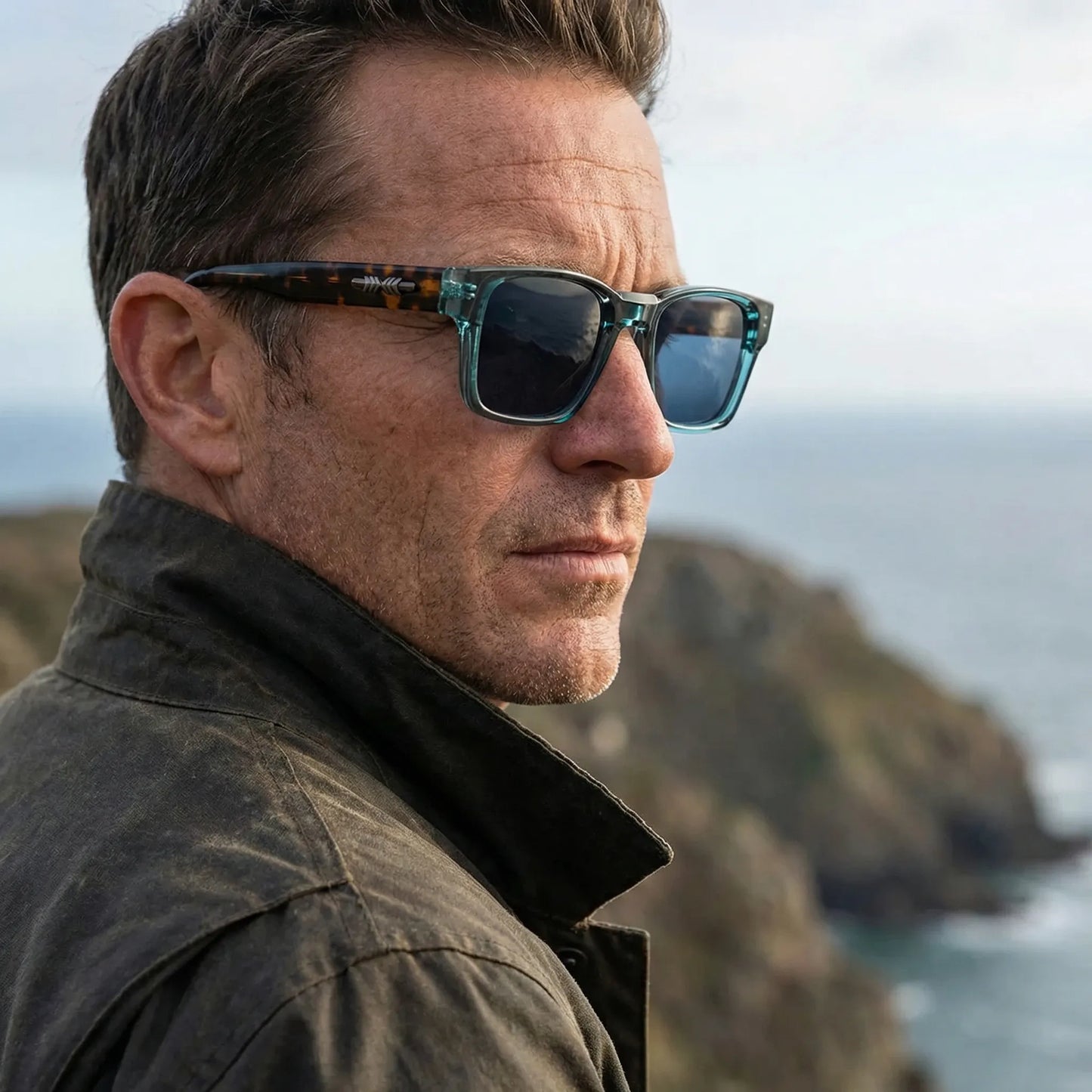 SusanSmith | Squarex Square Frame Polarised Sunglasses
