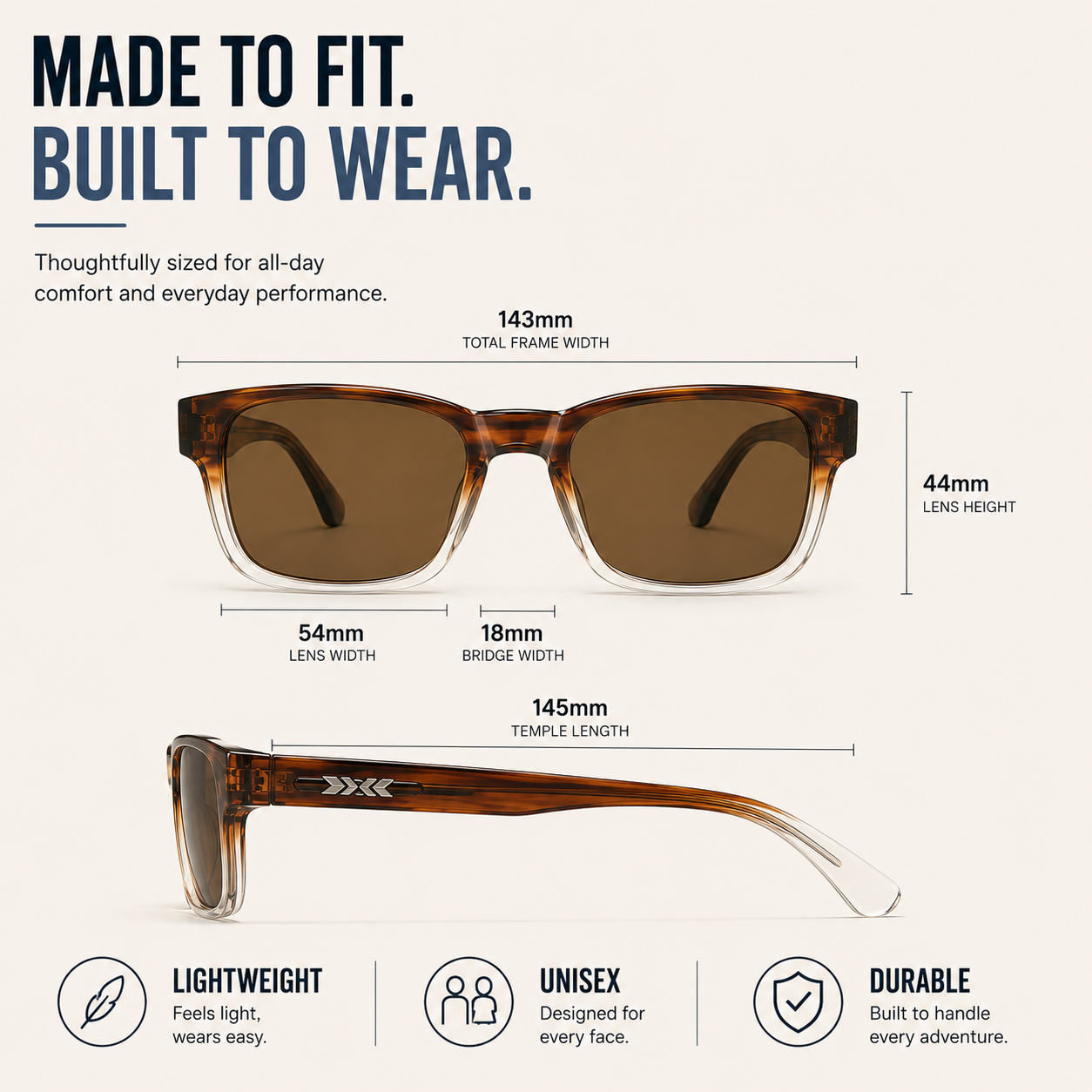 SusanSmith | Squarex Square Frame Polarised Sunglasses