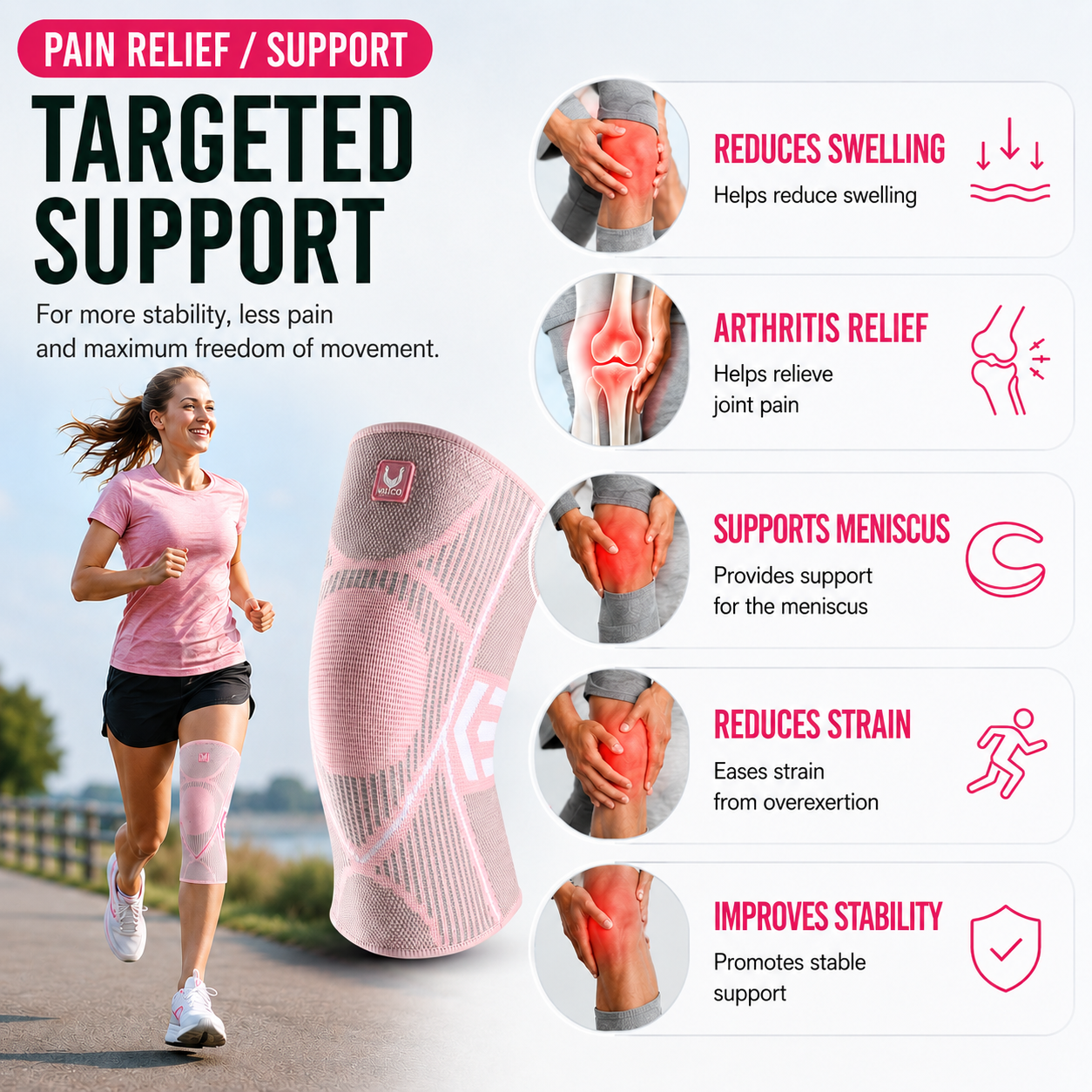 SusanSmith | Stridexia Compression Knee Sleeve