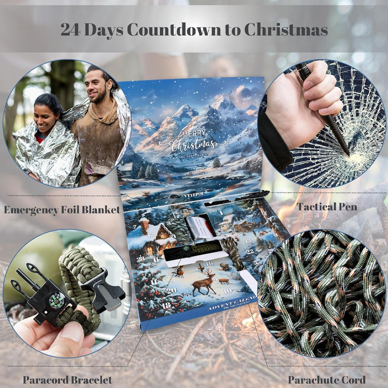 SusanSmith | Survival Tools Advent Calendar for Adults Teens 24 Days Christmas Countdown