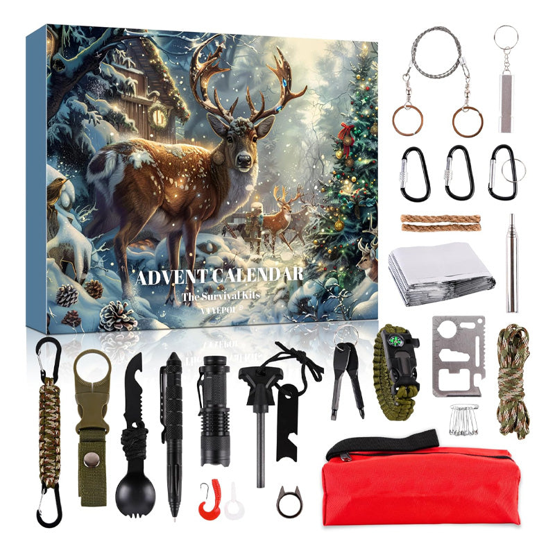 SusanSmith | Survival Tools Advent Calendar for Adults Teens 24 Days Christmas Countdown
