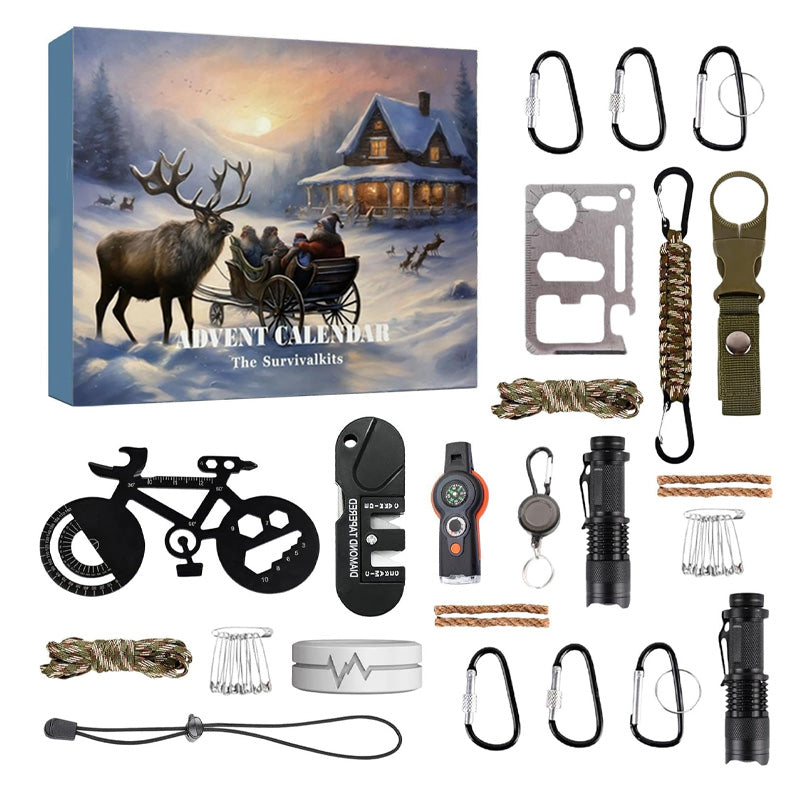 SusanSmith | Survival Tools Advent Calendar for Adults Teens 24 Days Christmas Countdown