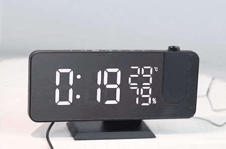 SusanSmith SusanSmith™ Astronatic™ | The Best Alarm Clock with LED Screen - 180° Projector - USB Charger