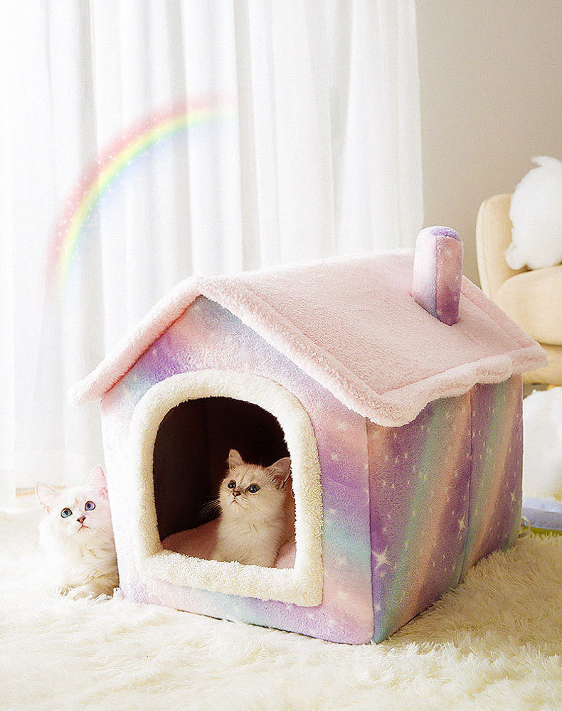 SusanSmith SusanSmith™ Fluffy Pet House | A Cozy & Warm Sleeping Place for Your Pet