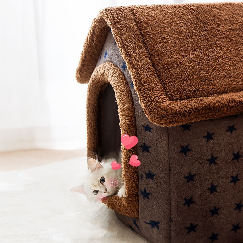 SusanSmith SusanSmith™ Fluffy Pet House | A Cozy & Warm Sleeping Place for Your Pet