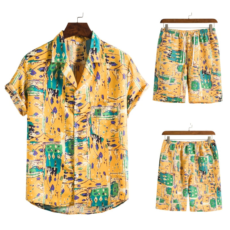 SusanSmith SusanSmith™ Hawaiian Men's Jumpsuit | A Cheerful & Summery Jumpsuit for the Summer