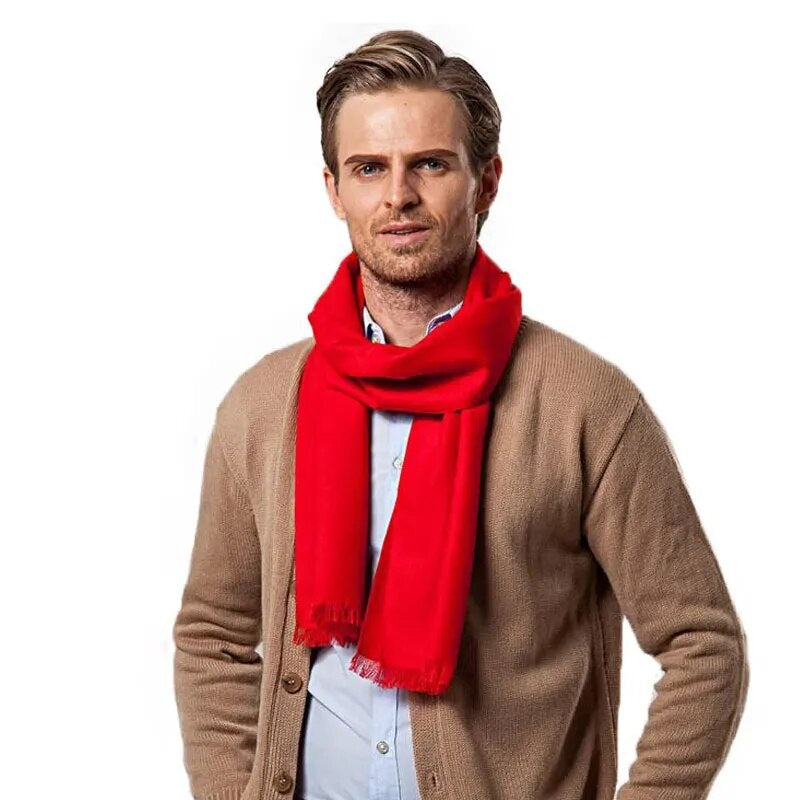 SusanSmith SusanSmith™ Red Cashmere Scarf | Soft and Warm Cashmere Scarf