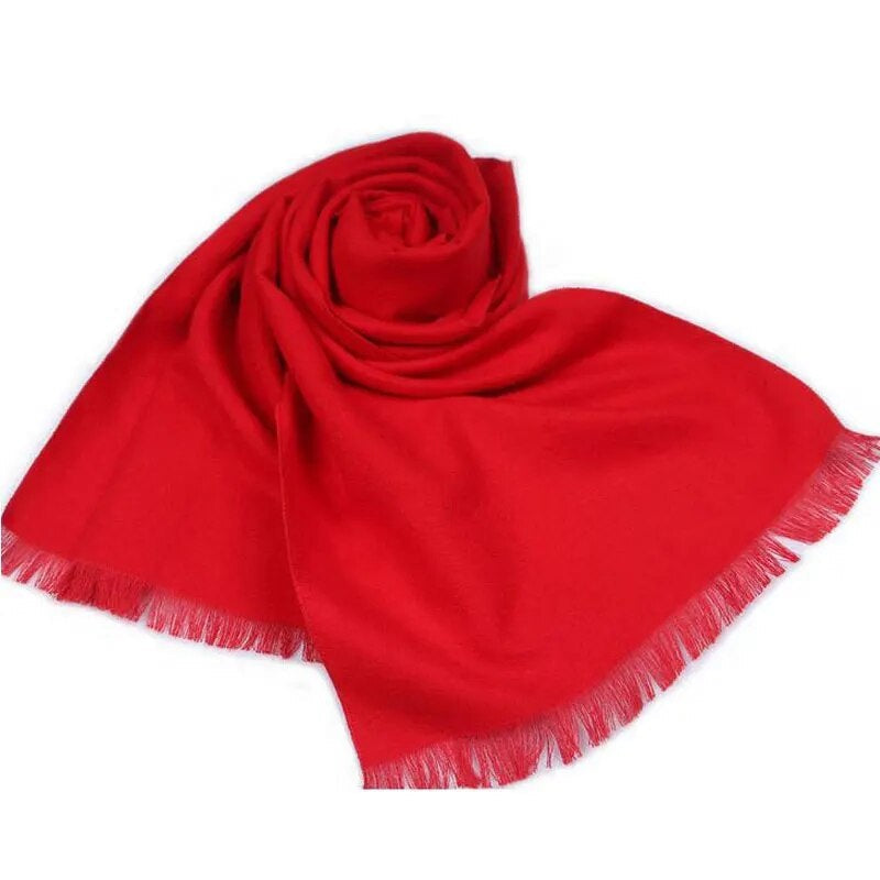 SusanSmith SusanSmith™ Red Cashmere Scarf | Soft and Warm Cashmere Scarf