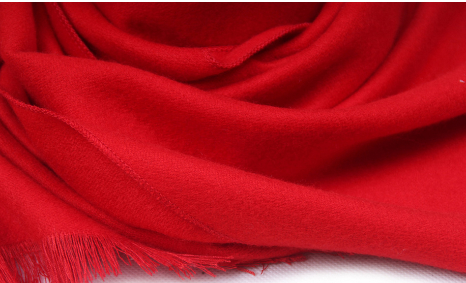SusanSmith SusanSmith™ Red Cashmere Scarf | Soft and Warm Cashmere Scarf