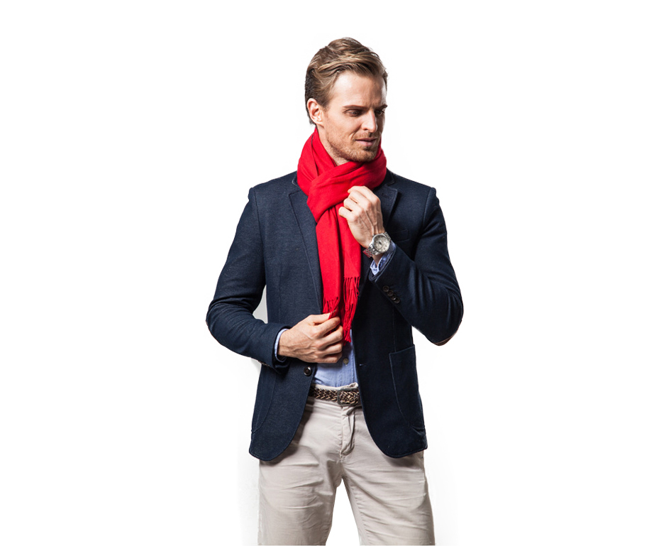 SusanSmith SusanSmith™ Red Cashmere Scarf | Soft and Warm Cashmere Scarf