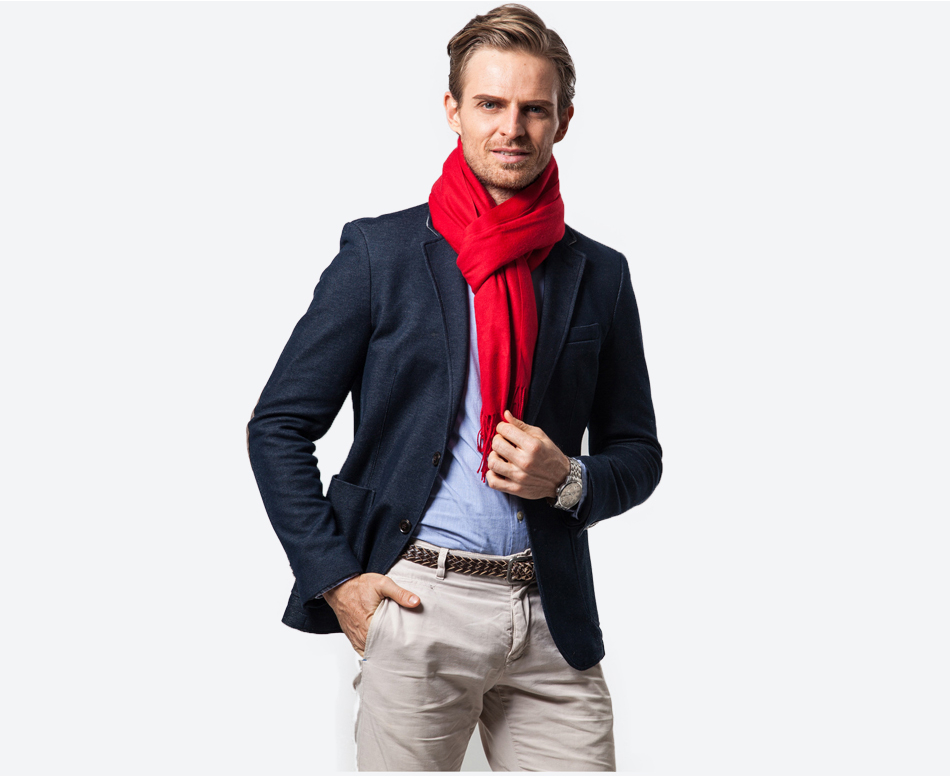 SusanSmith SusanSmith™ Red Cashmere Scarf | Soft and Warm Cashmere Scarf