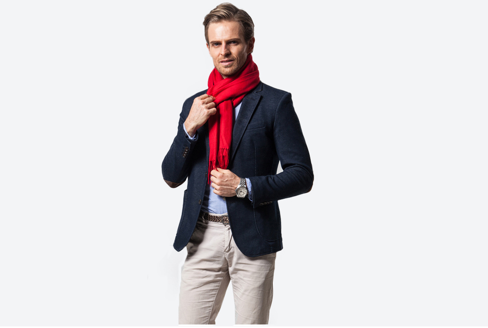 SusanSmith SusanSmith™ Red Cashmere Scarf | Soft and Warm Cashmere Scarf
