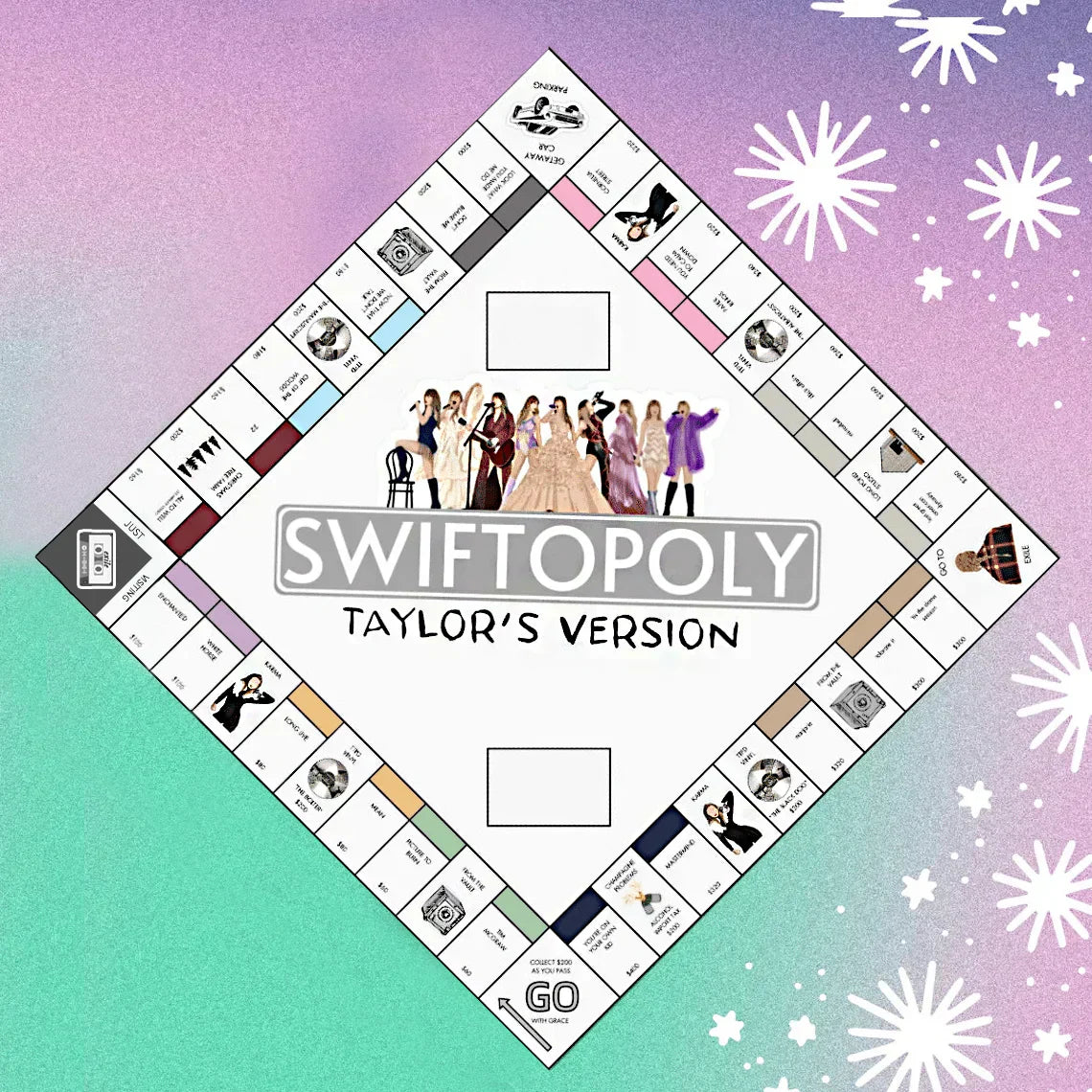 SusanSmith | SWIFTOPOLY - TS 'Swiftie' Monopoly Board Game