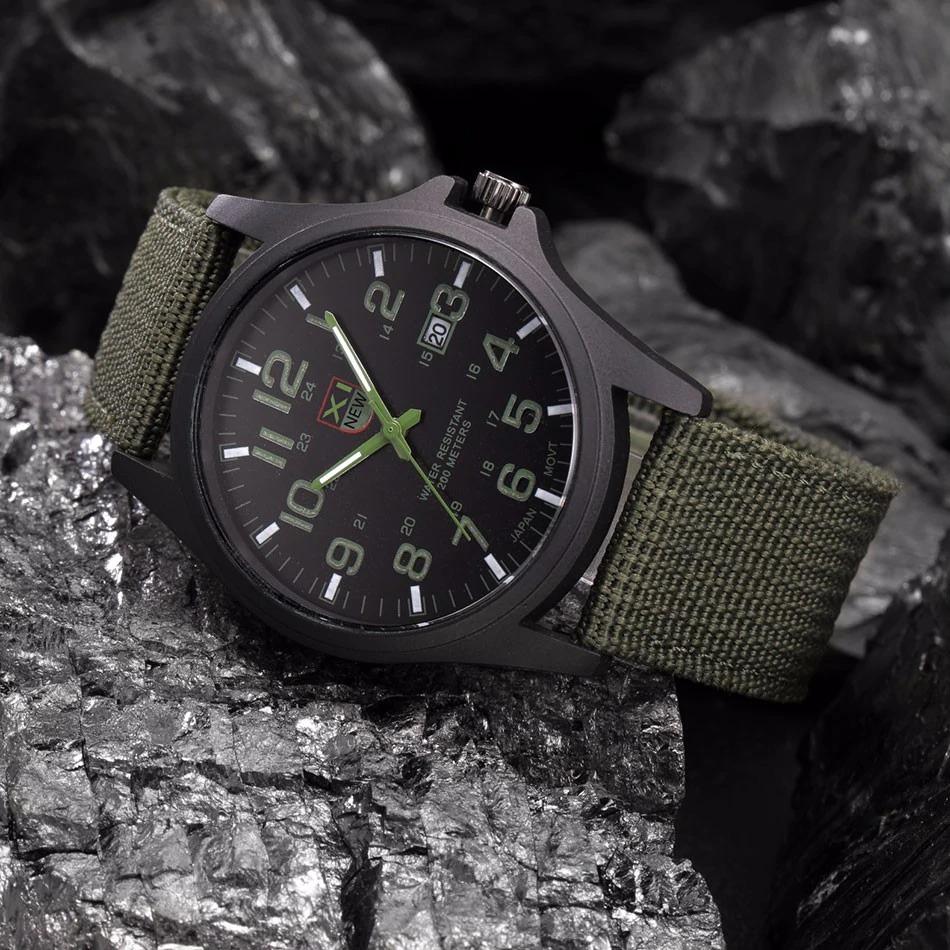 SusanSmith | Tactical Men's Watch AdventureTime – Waterproof and Shock Resistant with LED