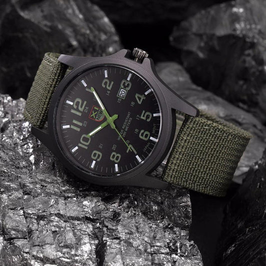 SusanSmith | Tactical Men's Watch AdventureTime – Waterproof and Shock Resistant with LED