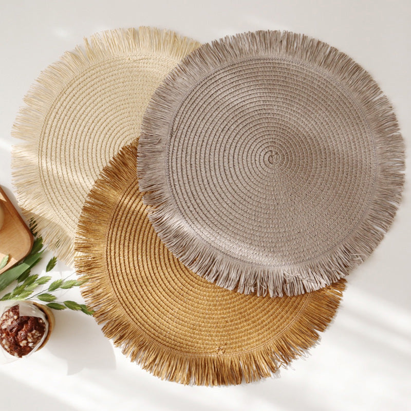 SusanSmith | ThermoLuxe | Round Braided Placemats