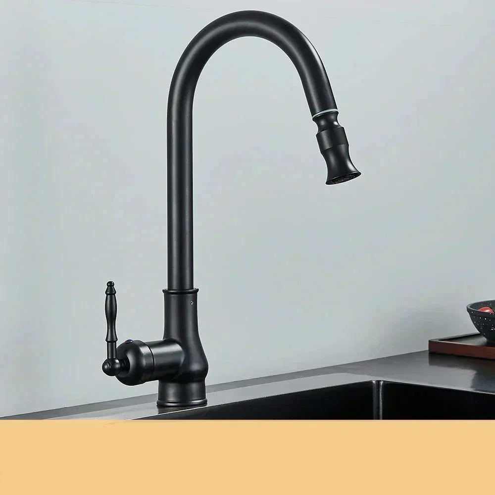 SusanSmith | VintageTap Antique Brass Kitchen Tap – Retro Style Mixer Faucet with Swivel Spout