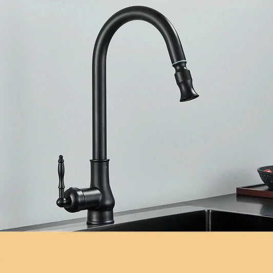 SusanSmith | VintageTap Antique Brass Kitchen Tap – Retro Style Mixer Faucet with Swivel Spout