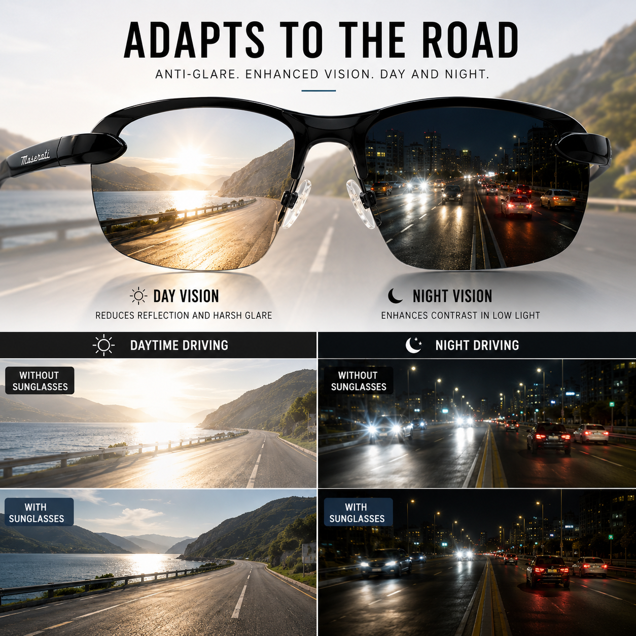 SusanSmith | Visentra Lightweight Frameless Polarised Sunglasses
