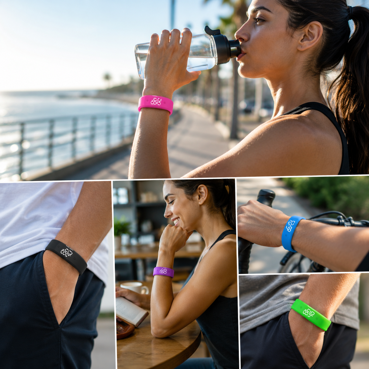 SusanSmith | Waterproof Silicone Strap Smartwatch