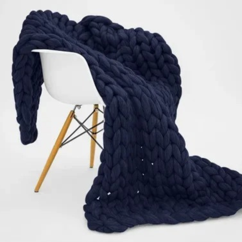 SusanSmith | Weighted Organic Cotton Blanket | Breathable, Machine Washable & Ideal for Year-Round Comfort