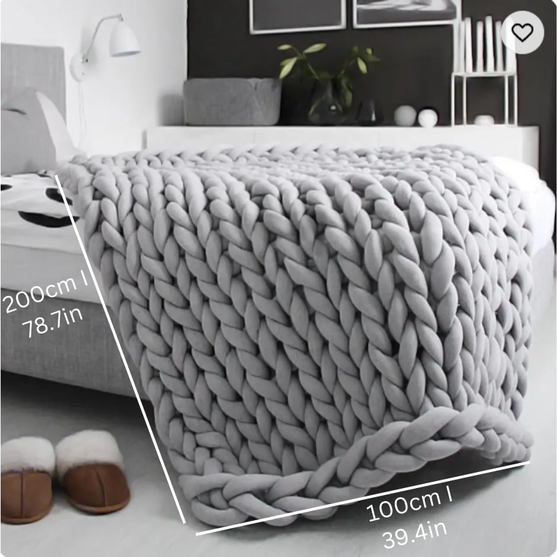 SusanSmith | Weighted Organic Cotton Blanket | Breathable, Machine Washable & Ideal for Year-Round Comfort
