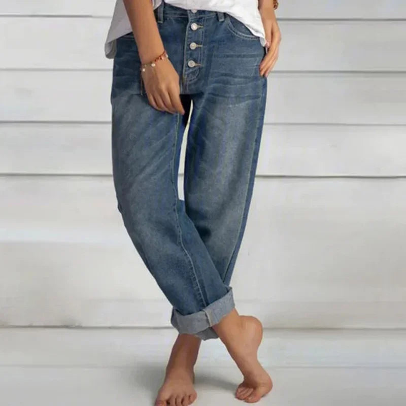 Image of Tabitha | Women's High-Waisted Boyfriend Jeans