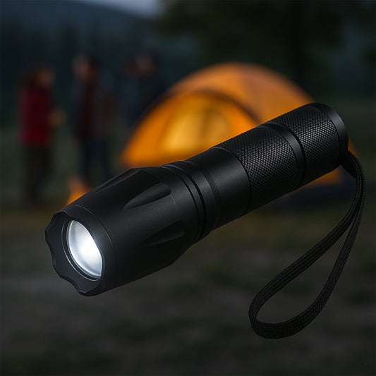 Taclight LED Zoom Flashlight (Waterproof and Shockproof) with 5 Functions