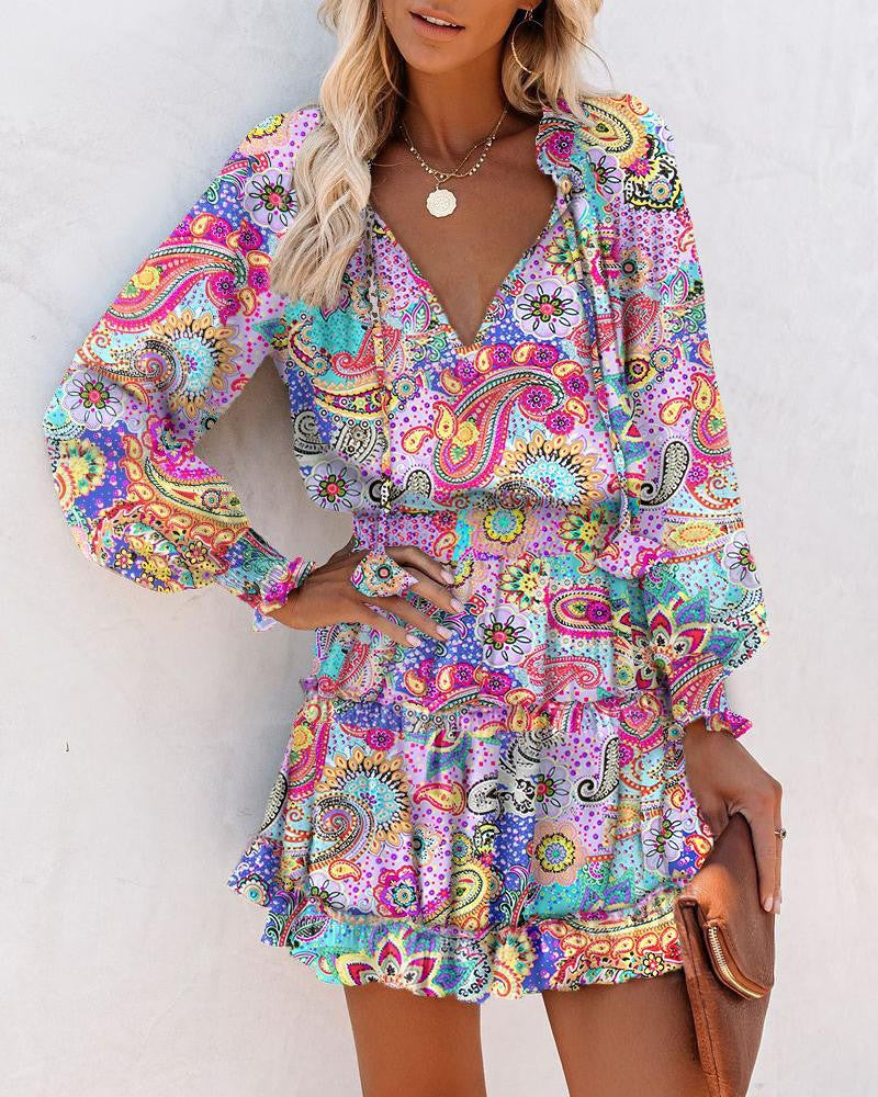 Image of Tara | Women's Long Sleeve Floral Mini Dress