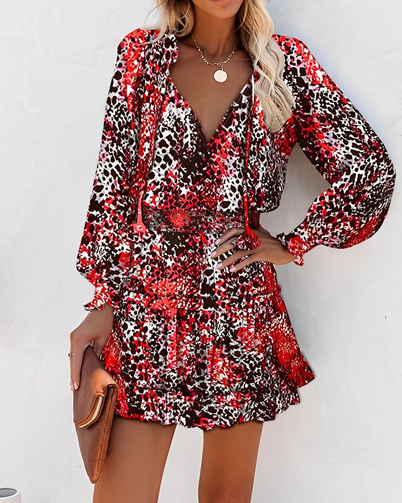 Image of Tara | Women's Long Sleeve Floral Mini Dress