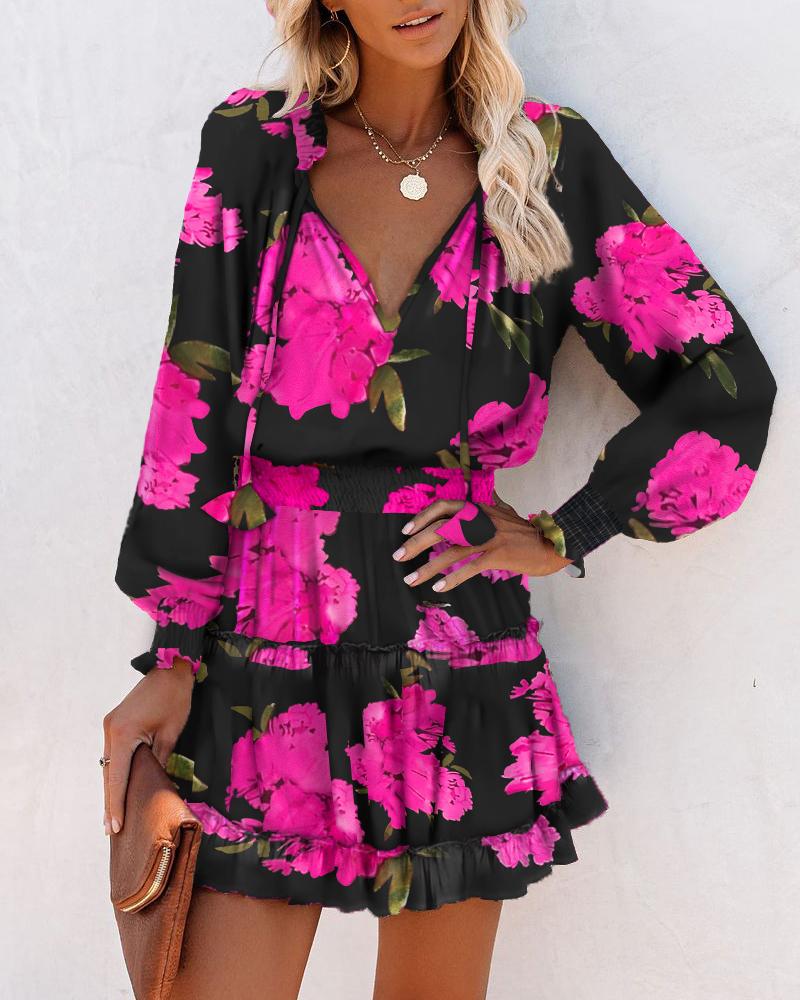 Image of Tara | Women's Long Sleeve Floral Mini Dress