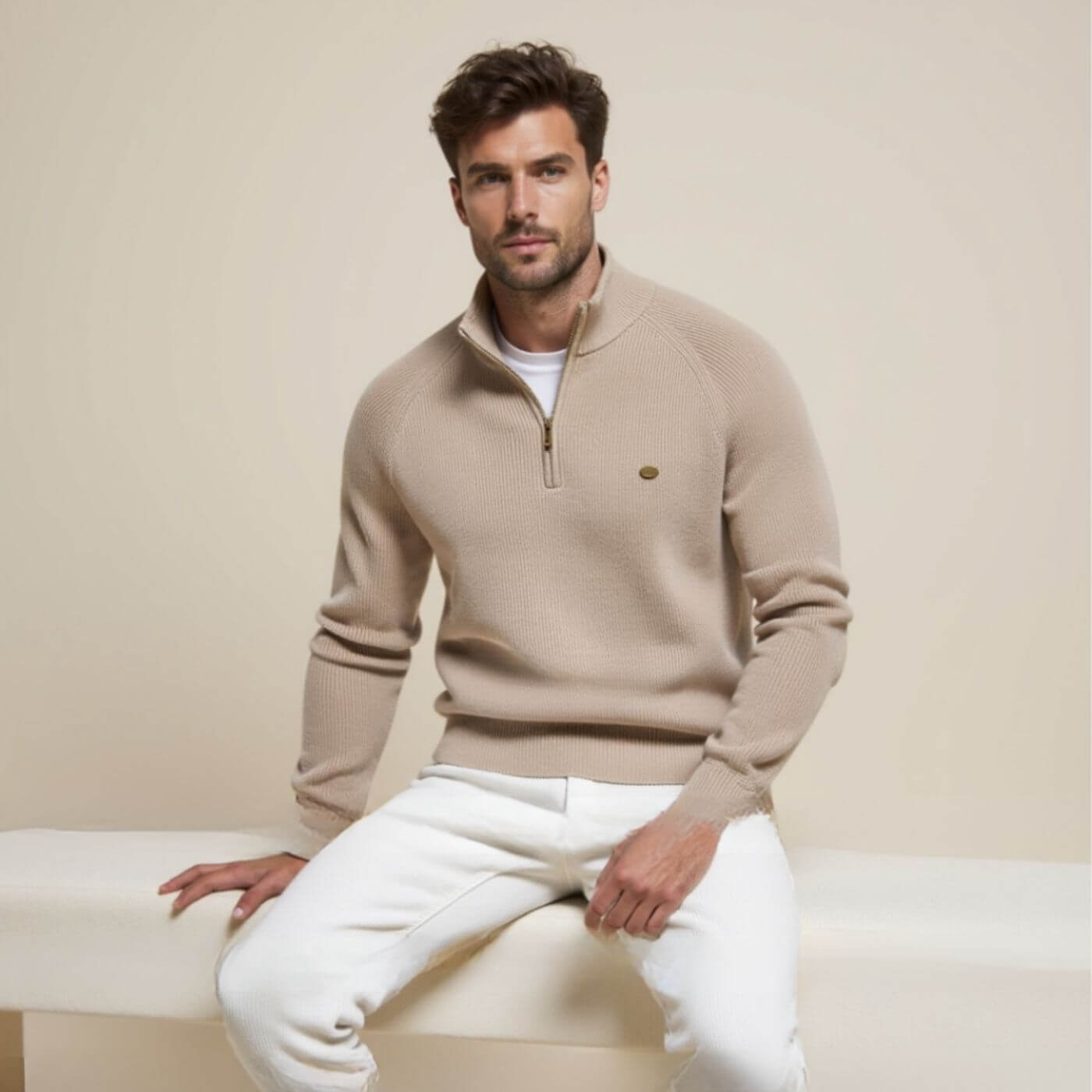 Image of Taylor | Men's Quarter-Zip Sweater