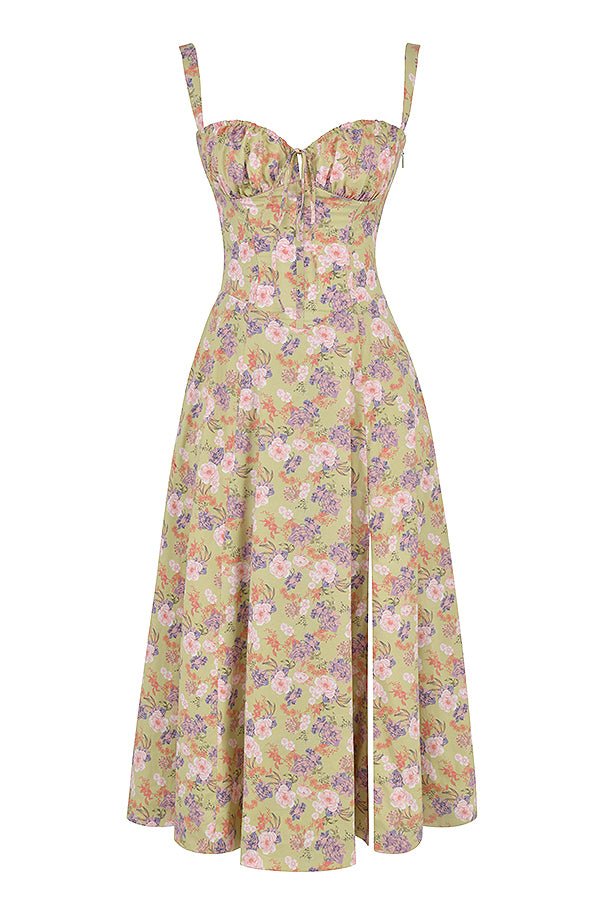 Image of Tessa | Women's Spaghetti Strap A-Line Midi Dress
