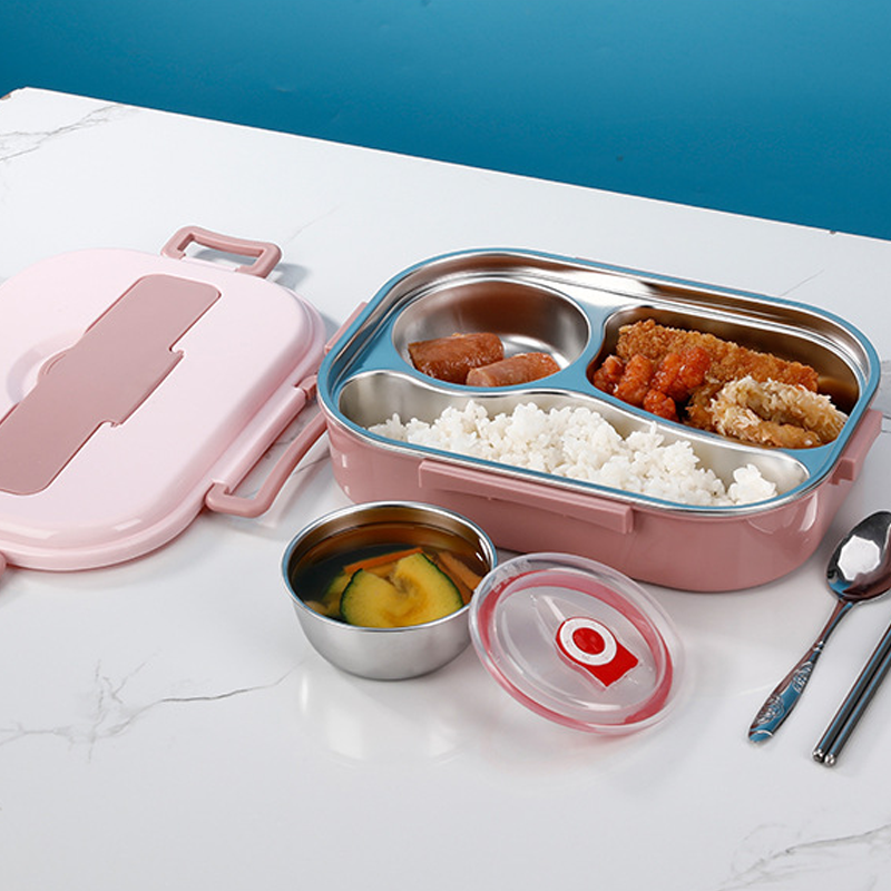 Thermo Lunch Box in Stainless Steel | Durable & Elegant – 3/4 Compartments