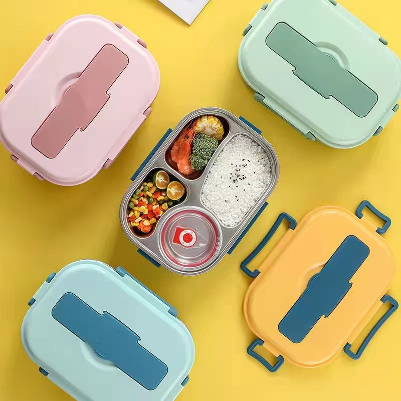 Thermo Lunch Box in Stainless Steel | Durable & Elegant – 3/4 Compartments