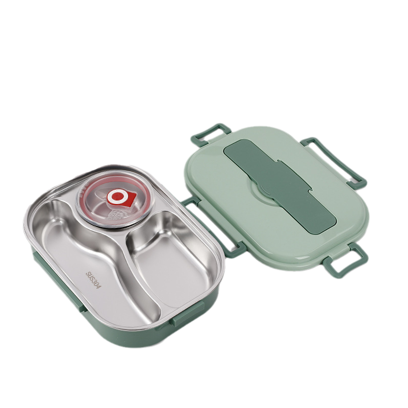 Thermo Lunch Box in Stainless Steel | Durable & Elegant – 3/4 Compartments