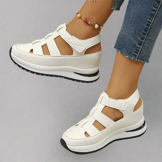 Image of Tiffany | Women's Platform Wedge Gladiator Sandals