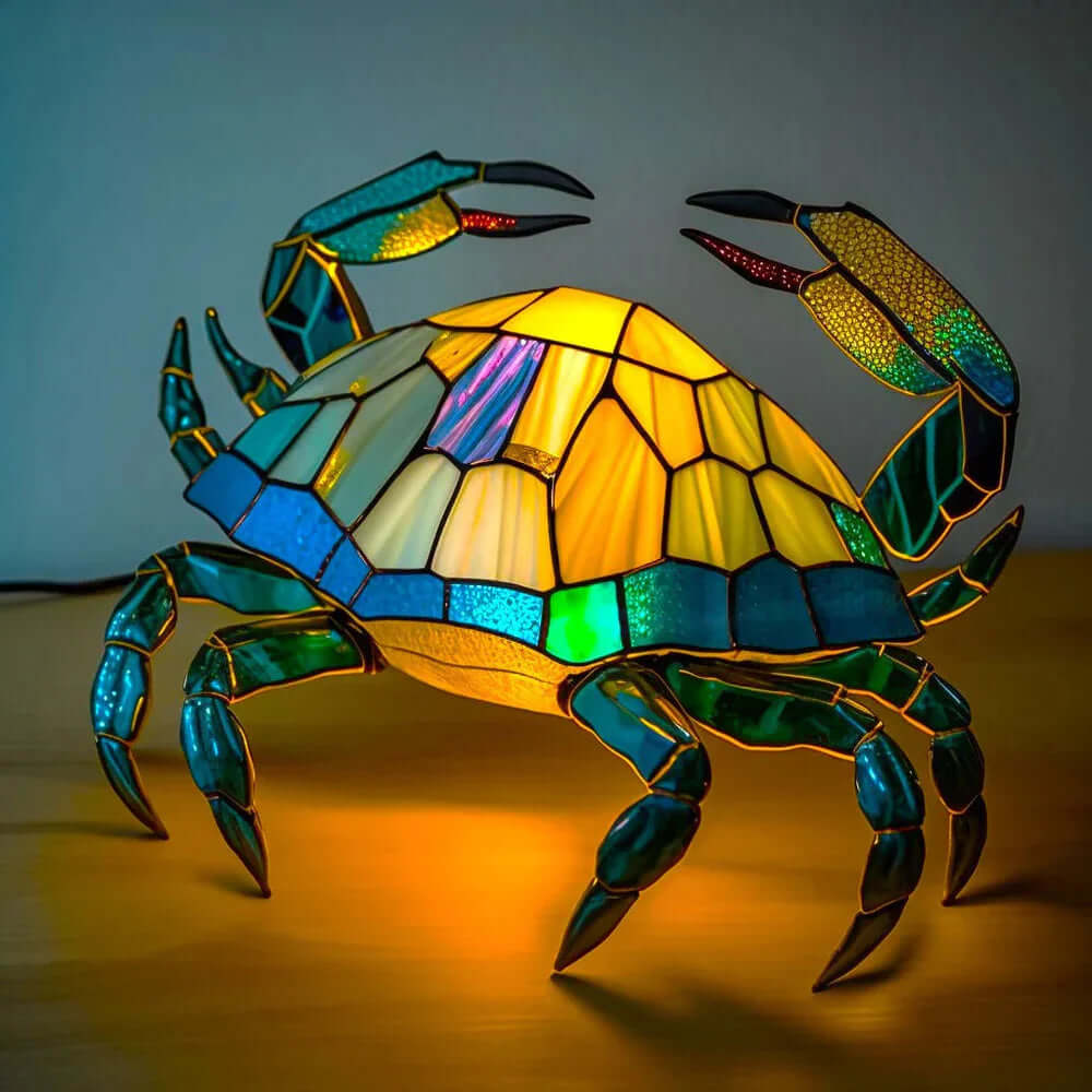 Tiffany Animal Lamps: Stained Glass Nightstand Lamp