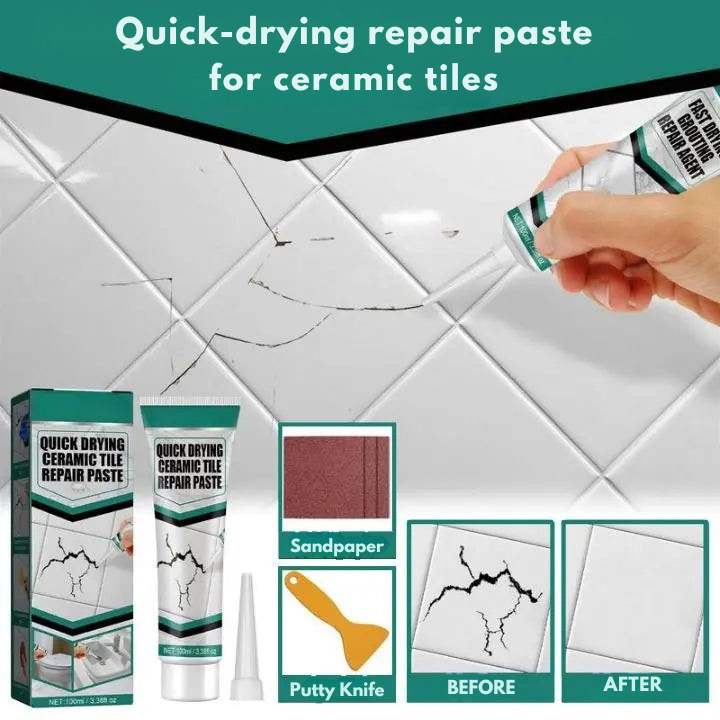 Tiles | Fast Drying Repair Paste | Waterproof | CeramiCare