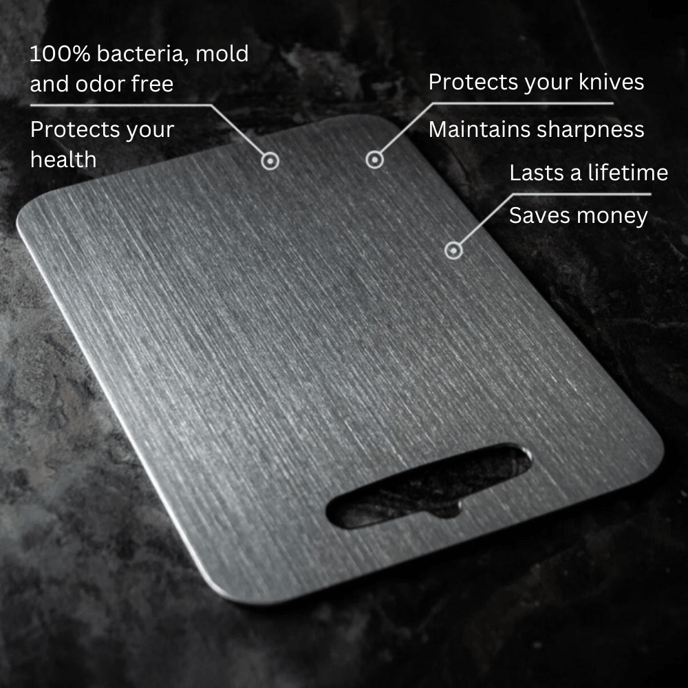 Titanium Cutting Board - Medical Quality | Durable & Hygienic