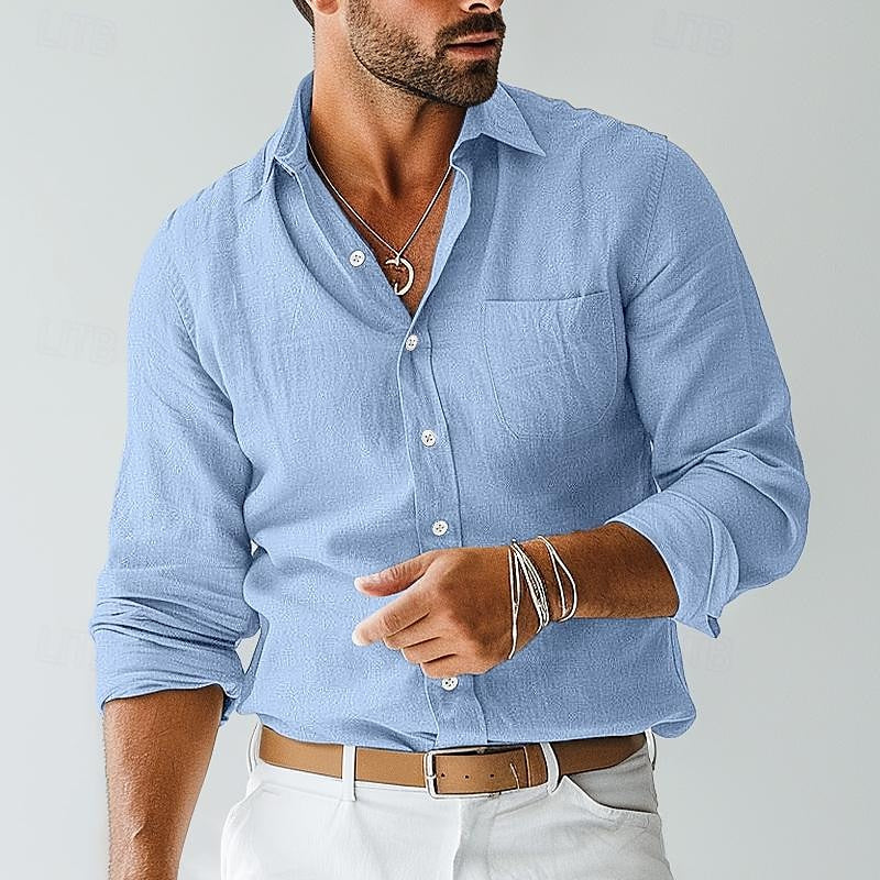 Image of Todd | Men's Long Sleeve Button-Down Shirt