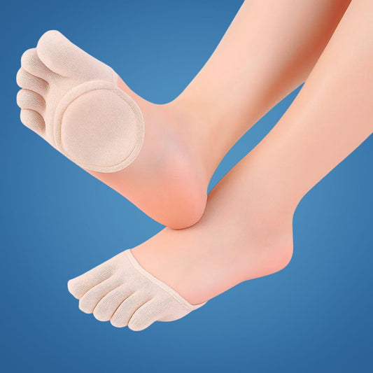 Toe Socks – Cushioned Forefoot – Discreet Breathable No-Show Style – Blister Prevention – Comfort for Work and Leisure SusanSmith