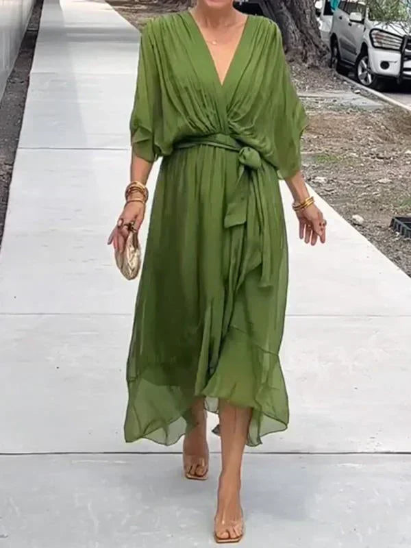 Image of Tracy | Women's Wrap Midi Dress
