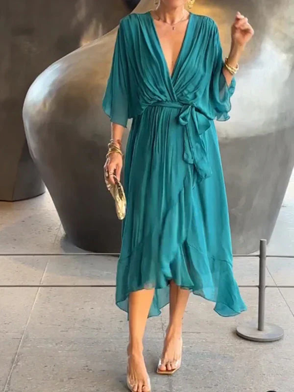 Image of Tracy | Women's Wrap Midi Dress