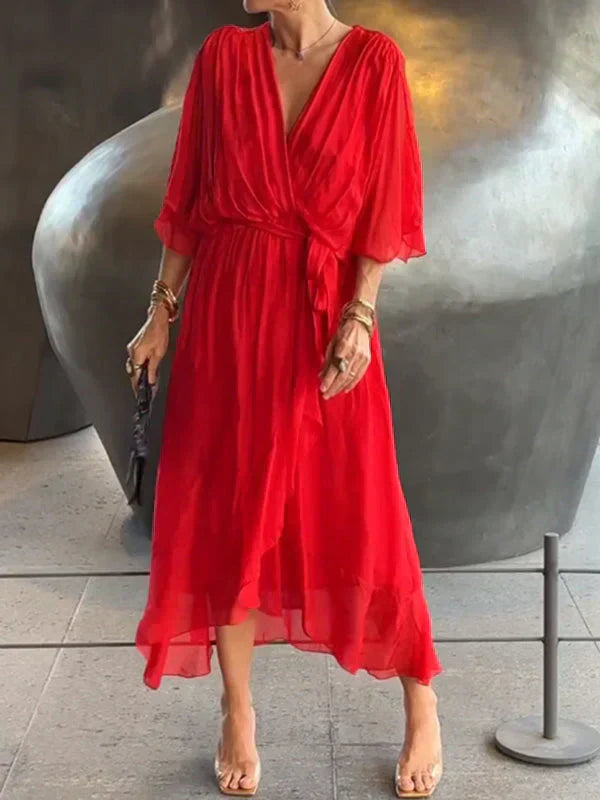 Image of Tracy | Women's Wrap Midi Dress