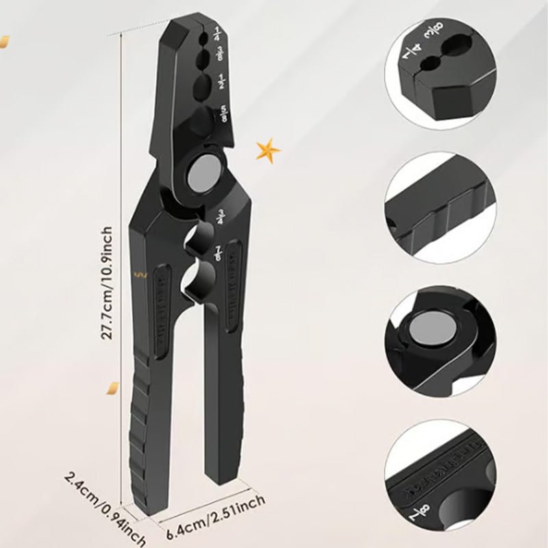 Tube Rounding Pliers - Durable Alloy, 6-Hole Design