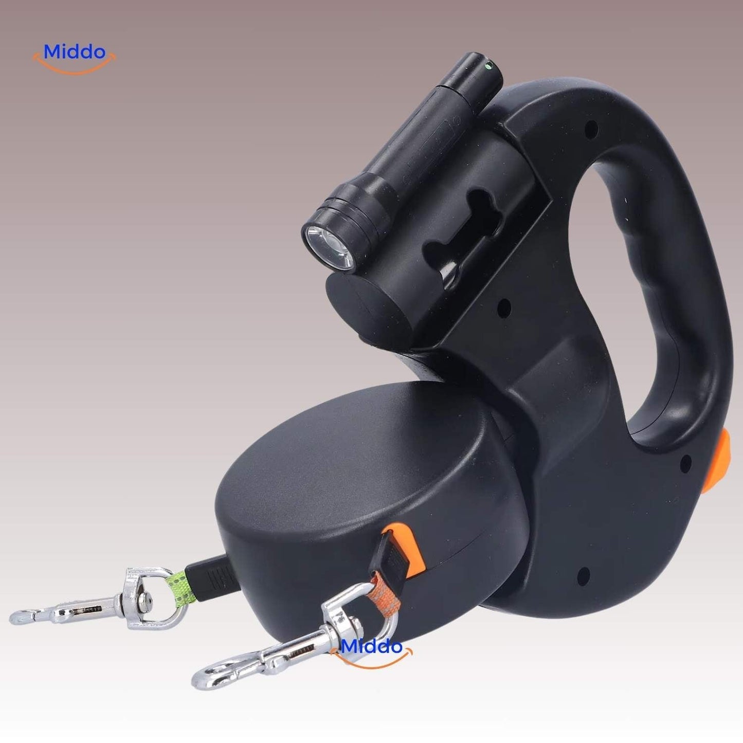Twintails™ Easywalk | 2-in-1 Retractable Leash for Small and Medium Dogs