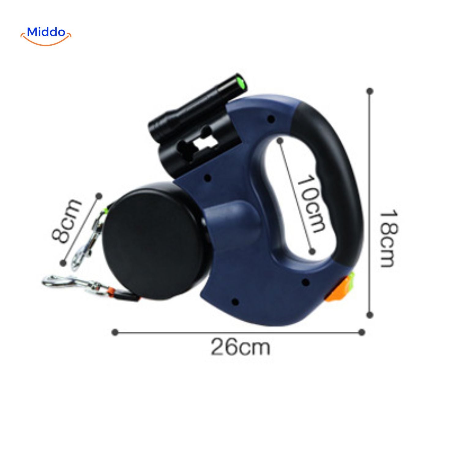 Twintails™ Easywalk | 2-in-1 Retractable Leash for Small and Medium Dogs