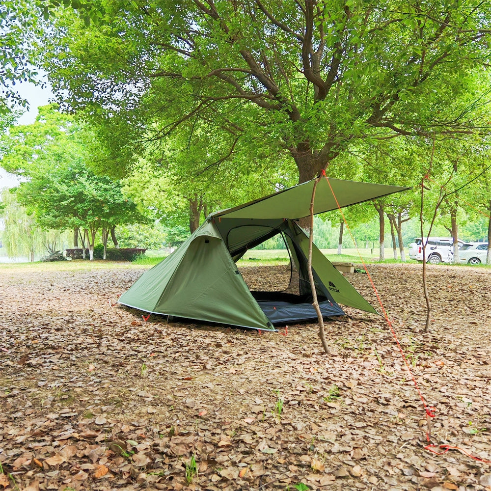Ultralight 2-Person Tunnel Camping Tent - Waterproof & Spacious
